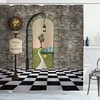 Get A Classic Look With Alice In Wonderland Style Shower Curtain.