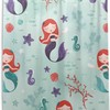 Get A Custom & Fun Bathroom Decoration with Cartoon Mermaid Shower Curtain