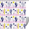 Get A Vintage Feel With This Stunning Cactus Bathroom Shower Curtain