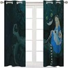 Get Coordinated Decor With Alice In Wonderland Small Window Curtains For Bedroom And Living Room.
