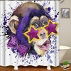 Get Creative with a Monkey Fabric Shower Curtain - Fashionable Design for Your Bathroom 