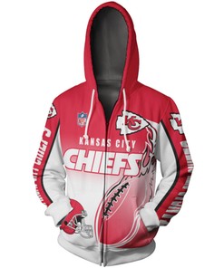 Get Fired Up With This Kansas City Chiefs All Over Print Flame Balls Graphic 3D Hoodie