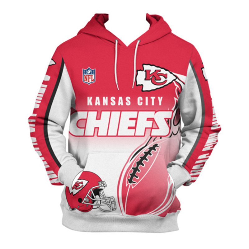 Get Fired Up With This Kansas City Chiefs All Over Print Flame Balls Graphic 3D Hoodie