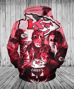 Get In The Halloween Spirit With This Kansas City Chiefs 3D Horror Night Pullover Hoodie