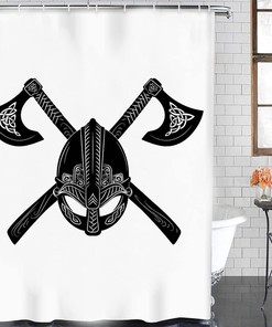 Get Inspired By The Viking Culture And Add A Personal Touch With This Norse Decor Vikings Odin Rune Shower Curtain