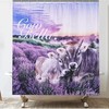 Get Naked Shower Curtain With Animal Bull And Sunflower Print - A Funny Rustic Bath Curtain With A Cow Print Design