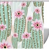 Get The Boho Chic Look With This Vibrant Cactus Shower Curtain