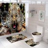 Get Your Bathroom Wild with This Leopard Print Bath Curtain