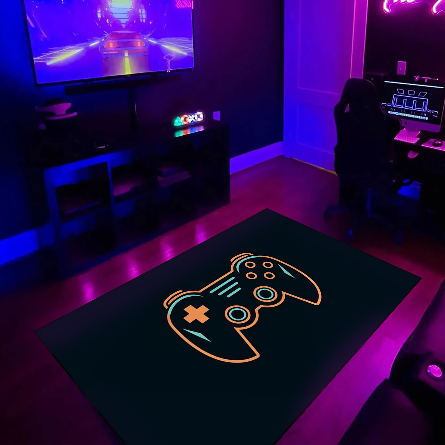 Get Your Game On with a Personalized Gaming Room Area Rug - Image 3