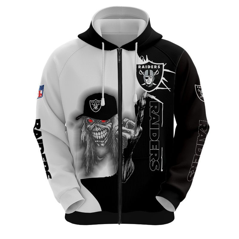 Get Your Halloween Look With The Las Vegas Raiders Ultra Death Graphic 3D Hoodie Gift