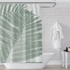 Giant Botanical Print Two Ferns Shower Curtain for a Refreshing Bathroom