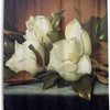 Giant Magnolias Fabric Bathroom Shower Curtain - Elegant Waterproof Bath Curtain by Ethel Ernest