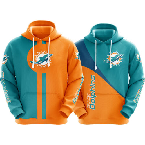 Gift For Miami Dolphins Fans - 3D Printed Zip Hoodie