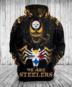 Gift Yourself Pittsburgh Steelers 3D Venom Pullover Hoodie With Full Size Print