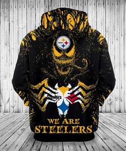 Gift Yourself Pittsburgh Steelers 3D Venom Pullover Hoodie With Full Size Print