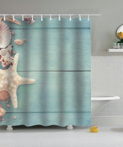 Gift-Worthy Beach Shells Shower Curtain For A Thoughtful Bathroom Decor