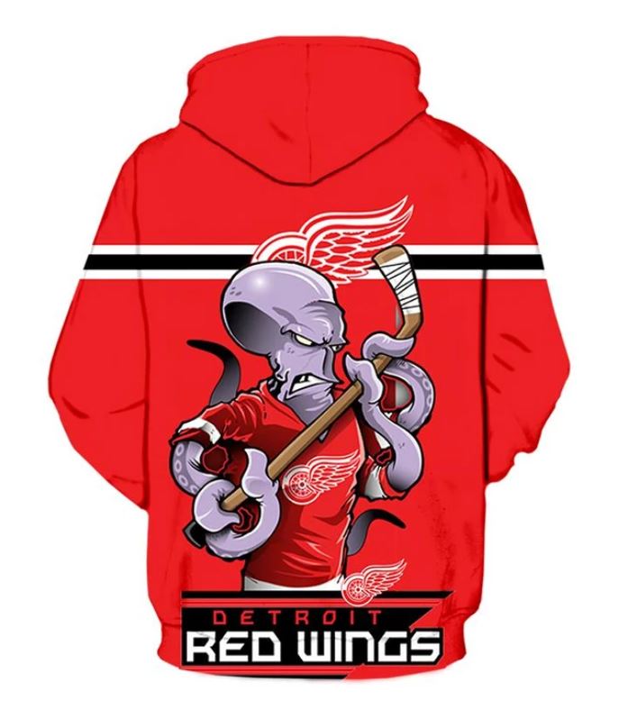 Gift-Worthy Detroit Red Wings Ultra-Cool All Over Print 3D Long Sleeve Hoodie