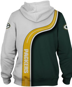 Gift-Worthy Zip Hoodie Pullover All Over Print 3D Cute For Fans Of Green Bay Packers