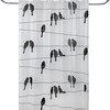 Gilded Pineapple Navy/Gold Shower Curtain, Luxury Bathroom Decor