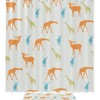 Giraffe And Deer Vintage Shower Curtain - Perfect For A Safari-Themed Bathroom