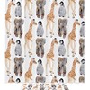 Giraffe Elephant Penguin Shower Curtain, Cute And Waterproof Bath Curtain