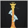 Giraffe Koala Shower Curtain, Fabric Bathroom Curtain With Print Design
