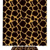 Giraffe Pattern Black Yellow Shower Curtain, Waterproof Fabric Bathroom Curtain