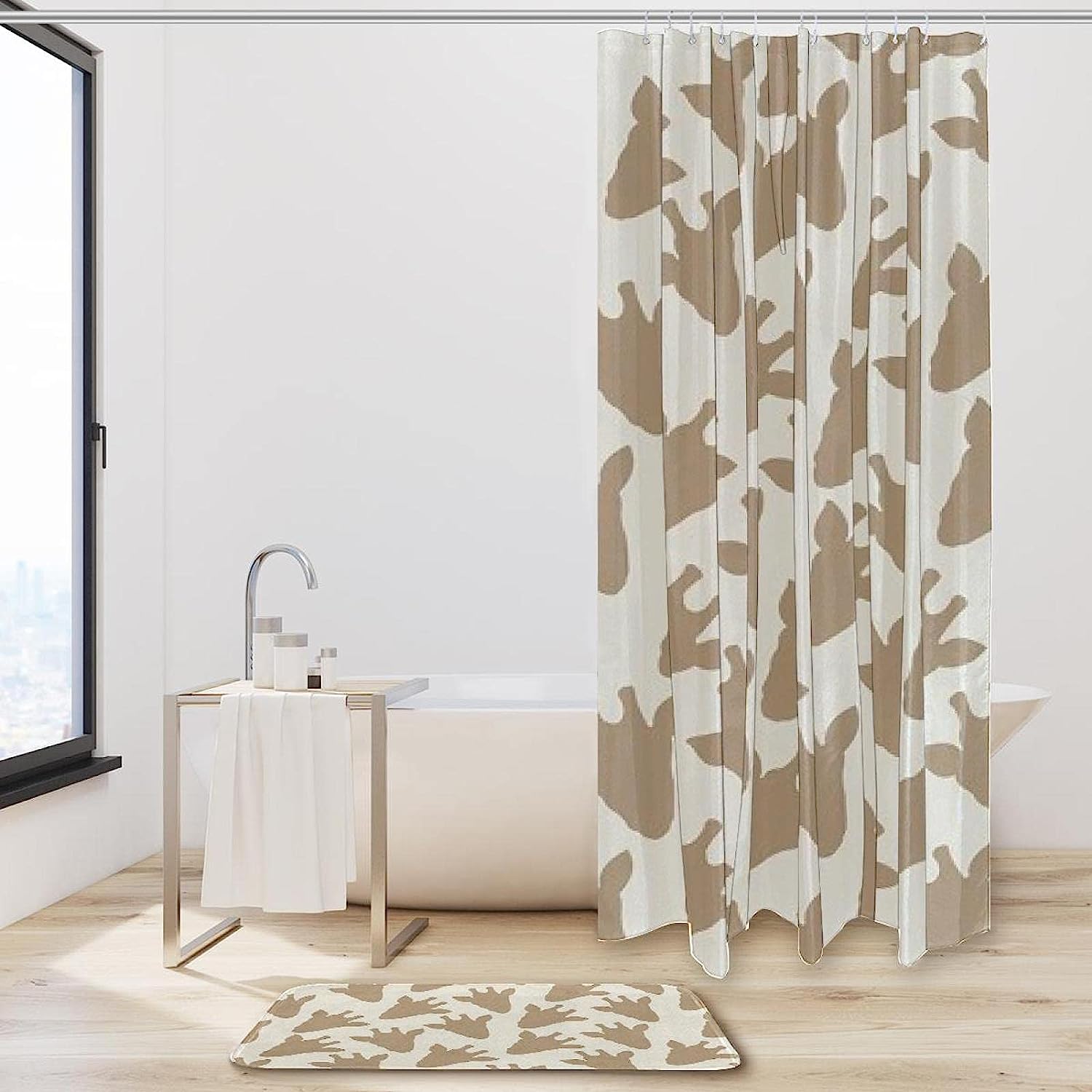 Giraffe Pattern Kids Bathroom Shower Curtain - Cute And Playful For A Child'S Bathroom - Image 2