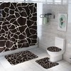 Giraffe Pattern Waterproof Shower Curtain, Unique Bath Decor
