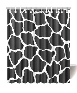 Giraffe Print Shower Curtain - Animal Print for Bathroom Decor