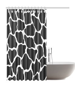 Giraffe Print Shower Curtain - Animal Print for Bathroom Decor