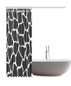 Giraffe Print Shower Curtain - Animal Print for Bathroom Decor