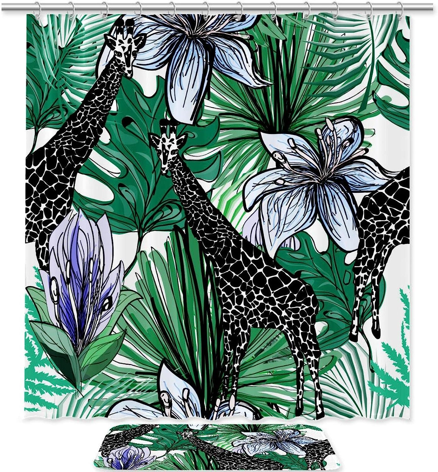 Giraffe Print Shower Curtain - Unique And Eye-Catching Accessory For Your Bathroom