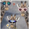 Giraffe Selfie Shower Curtain, Waterproof Bath Curtain - Unique Design For Bathroom