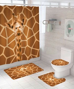 Giraffe Shower Curtain, Cute And Stylish Bathroom Decor
