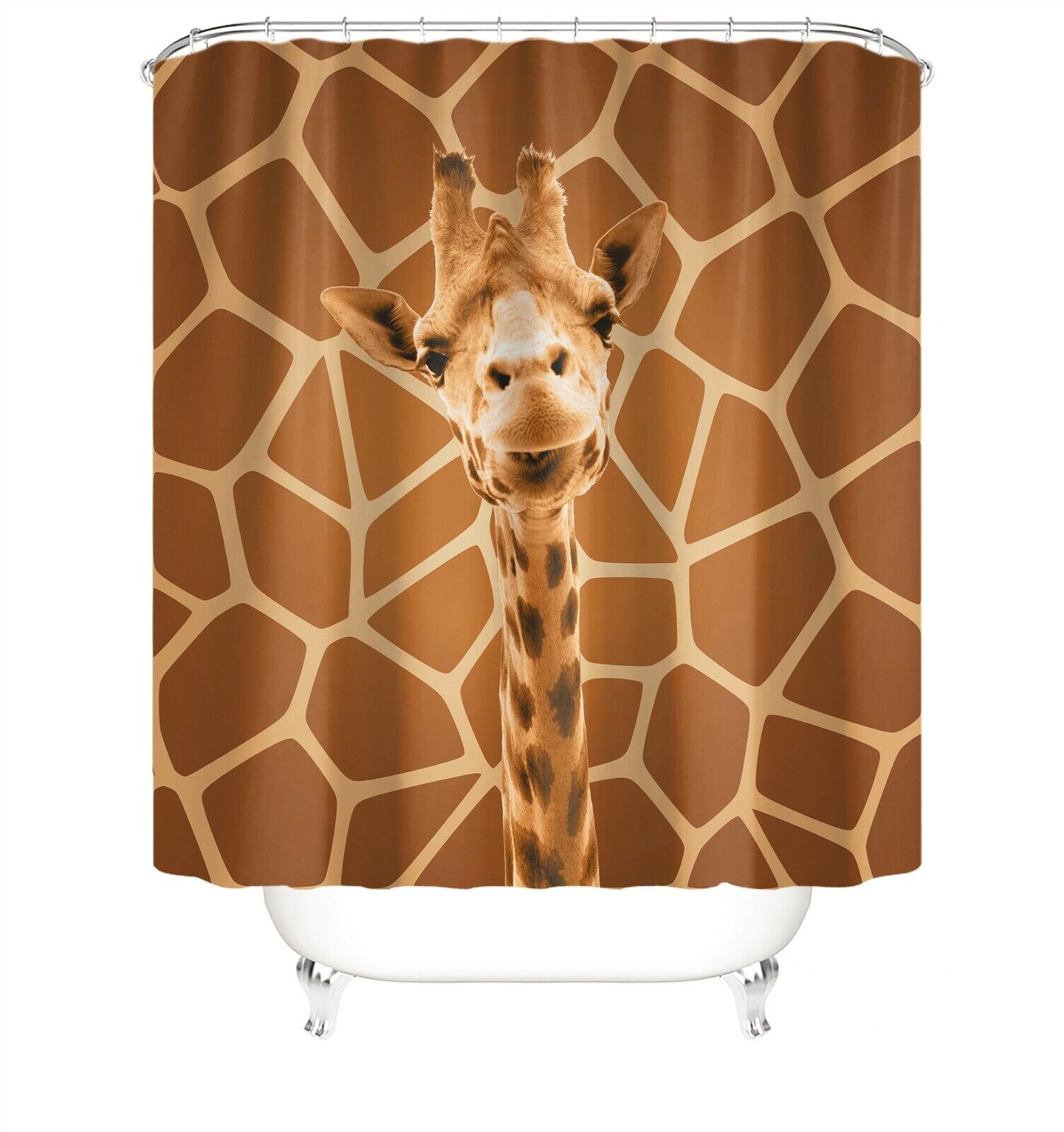 Giraffe Shower Curtain, Cute And Stylish Bathroom Decor