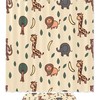 Giraffe Shower Curtain, Lion Elephant And Monkey Print - Waterproof Bath Curtain