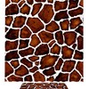 Giraffe Skin Print Pattern Waterproof Fabric Shower Curtain For Bathroom