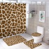 Giraffe Skin Shower Curtain for Bathroom - Animal Prints Shower Curtain Decor Ideas