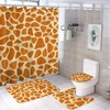 Giraffe Skin Texture Shower Curtain for Bathroom - Unique Shower Curtain Ideas for Animal Lovers