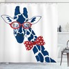 Giraffe With Bowtie Shower Curtain, Unique And Stylish Bathroom Decor