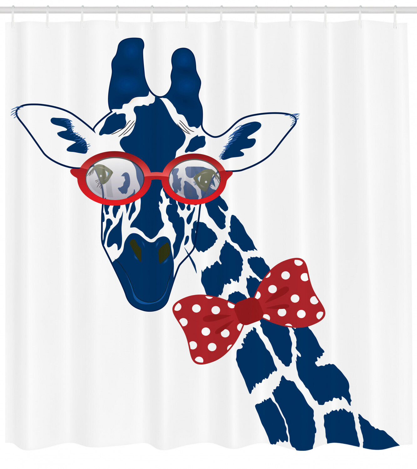 Giraffe With Bowtie Shower Curtain, Unique And Stylish Bathroom Decor