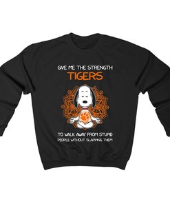 Give Me Strength - Clemson Tigers Snoopy NCAA T-Shirt Hoodie Sweatshirt for Fans