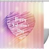 Give Your Bathroom Some Love with Pink Heart Valentine's Day Shower Curtain
