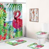 Glamorous Flamingo Shower Curtain For A Sophisticated Bathroom