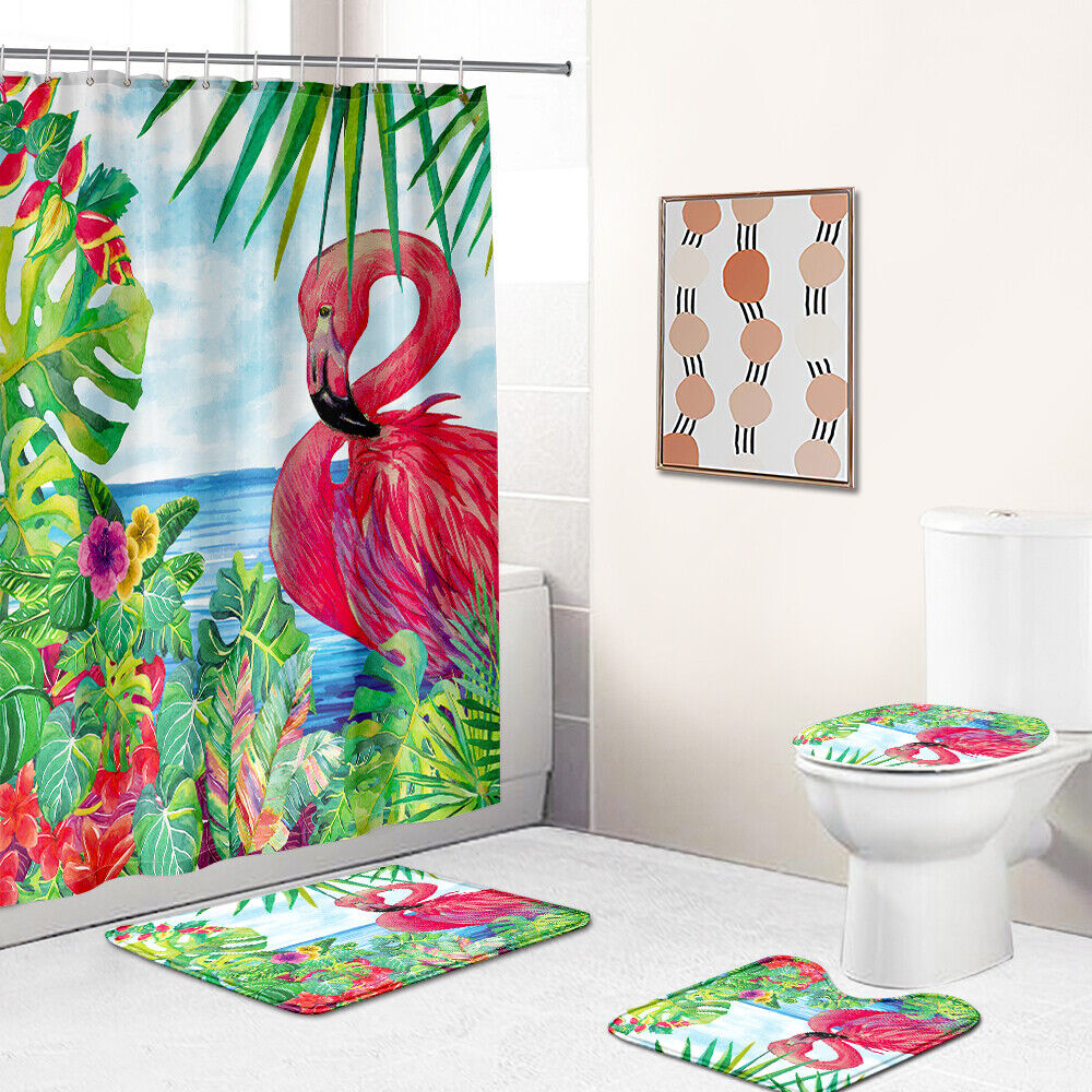 Glamorous Flamingo Shower Curtain For A Sophisticated Bathroom