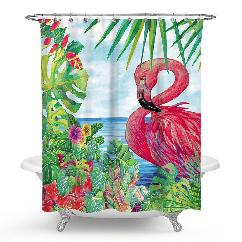 Glamorous Flamingo Shower Curtain For A Sophisticated Bathroom