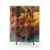 Glitter Unicorn Ice Cream Shower Curtain for Magical Bathroom