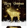 Glittery Deer Elk Bathroom Set With Waterproof Fabric Shower Curtain