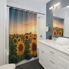 Glowing Sunflower Sunset Shower Curtain for Beautiful Bathroom Decor